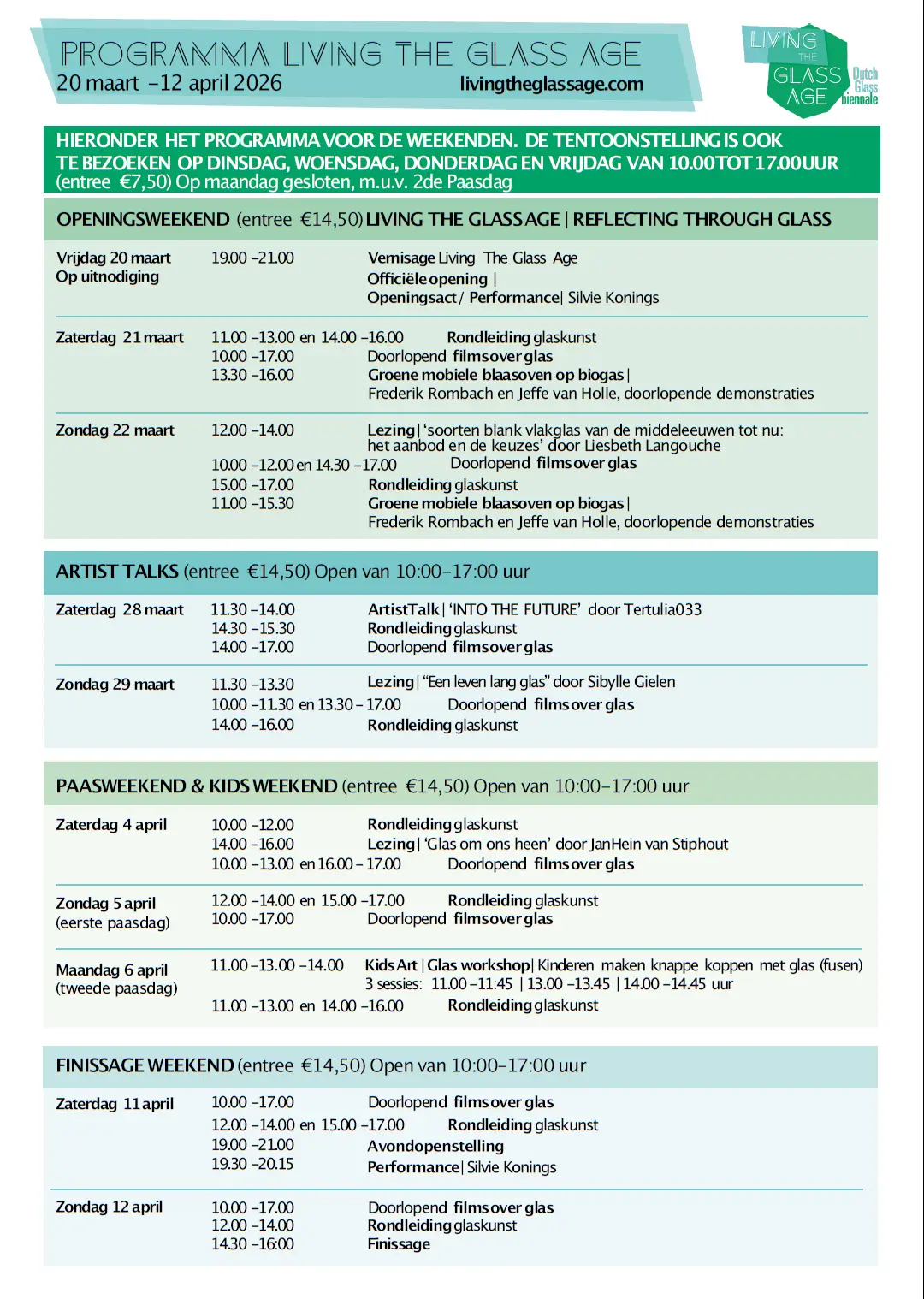 programma Living the Glass Age 2026